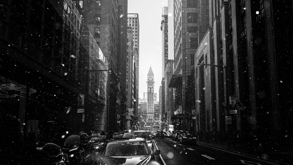 Черно белый Нью Йорк