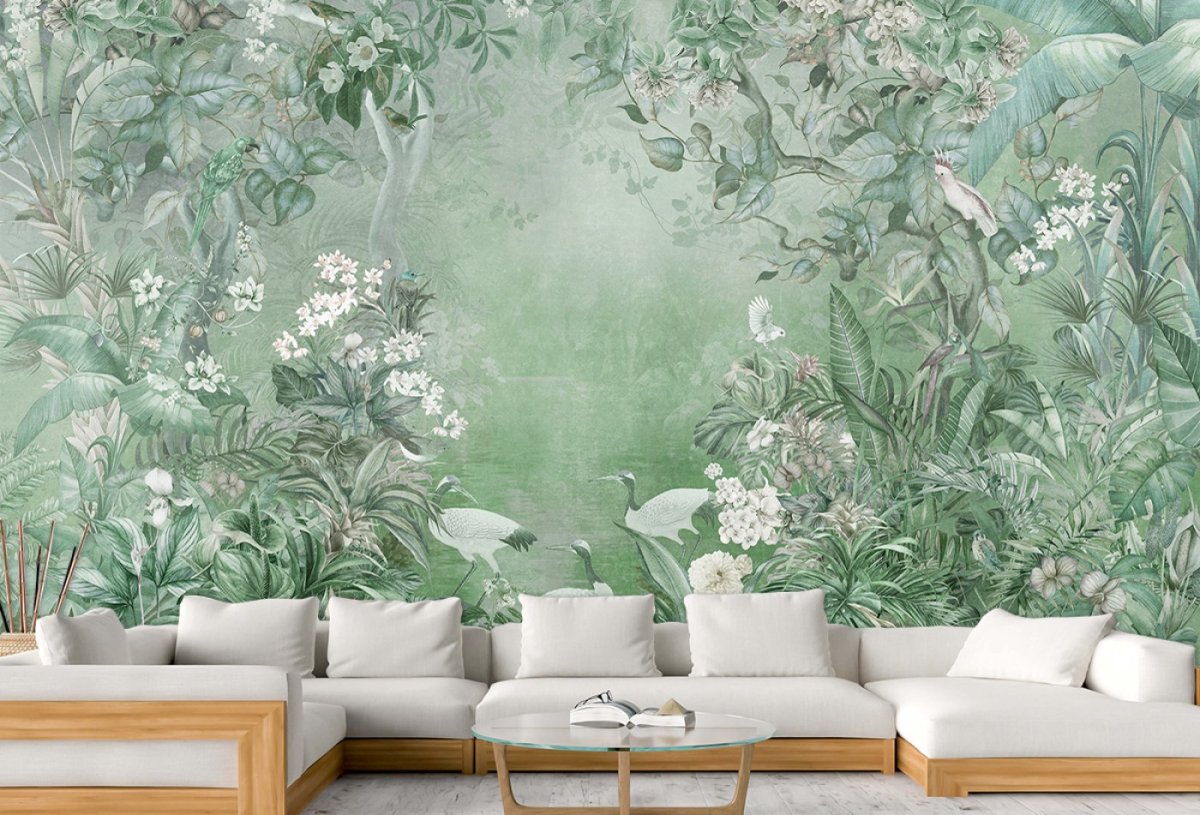 Модный принт на фреске 2023