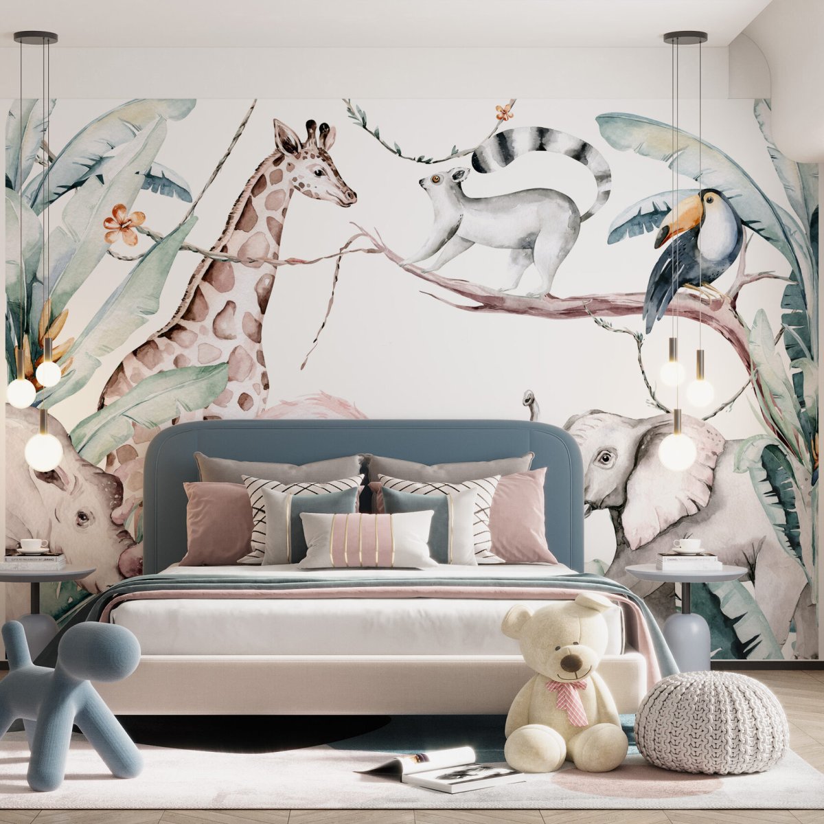 Фреска в детскую комнату девочке на стену