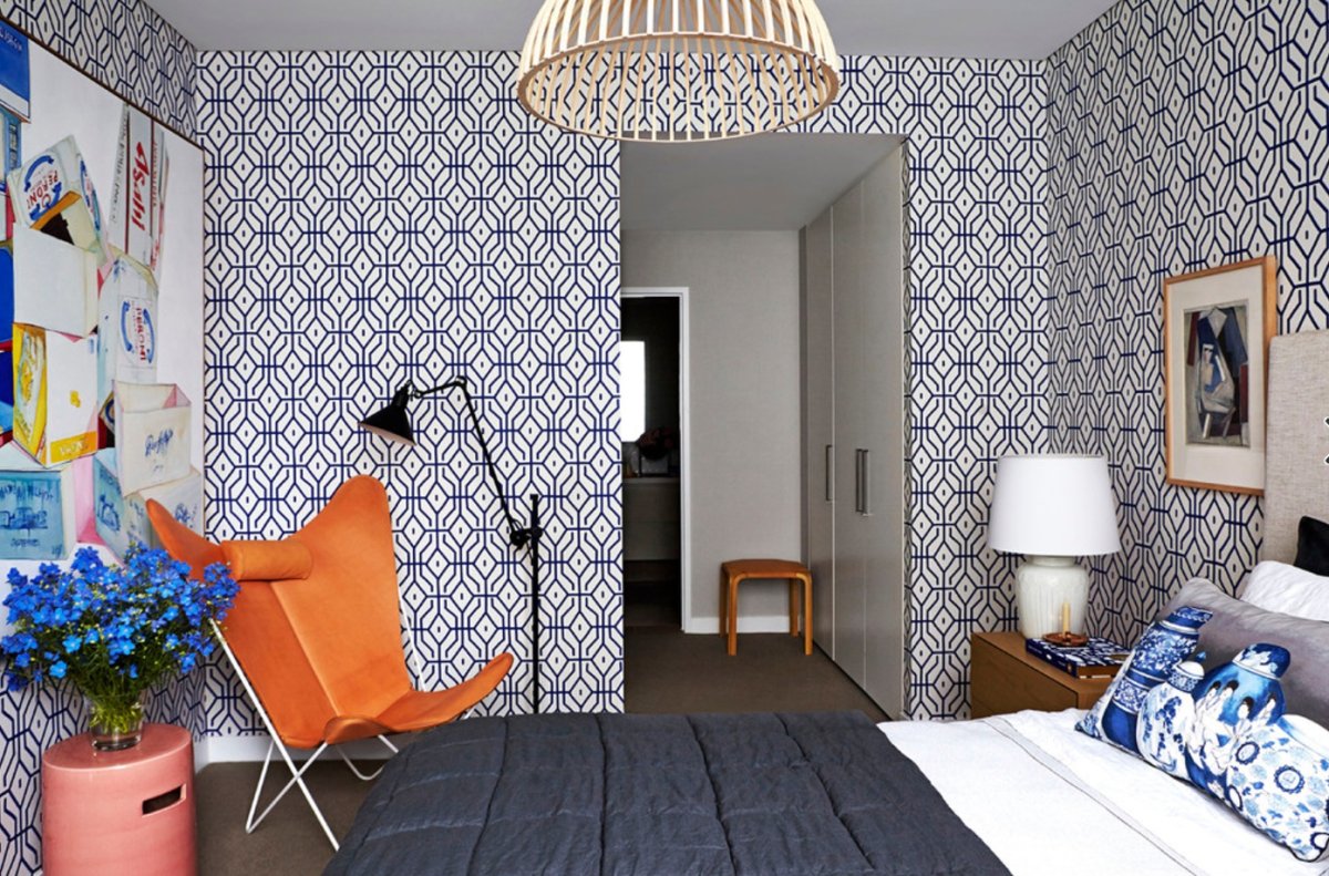 Обои для спальни дизайн