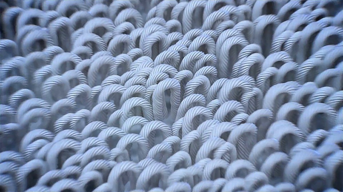 Ткань под микроскопом