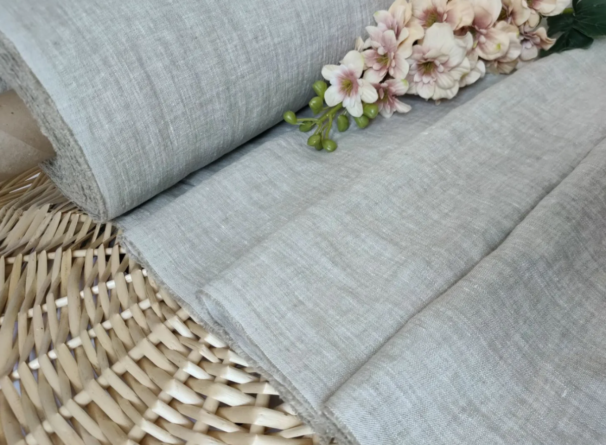 Ткань Melange Genevra 02, лён