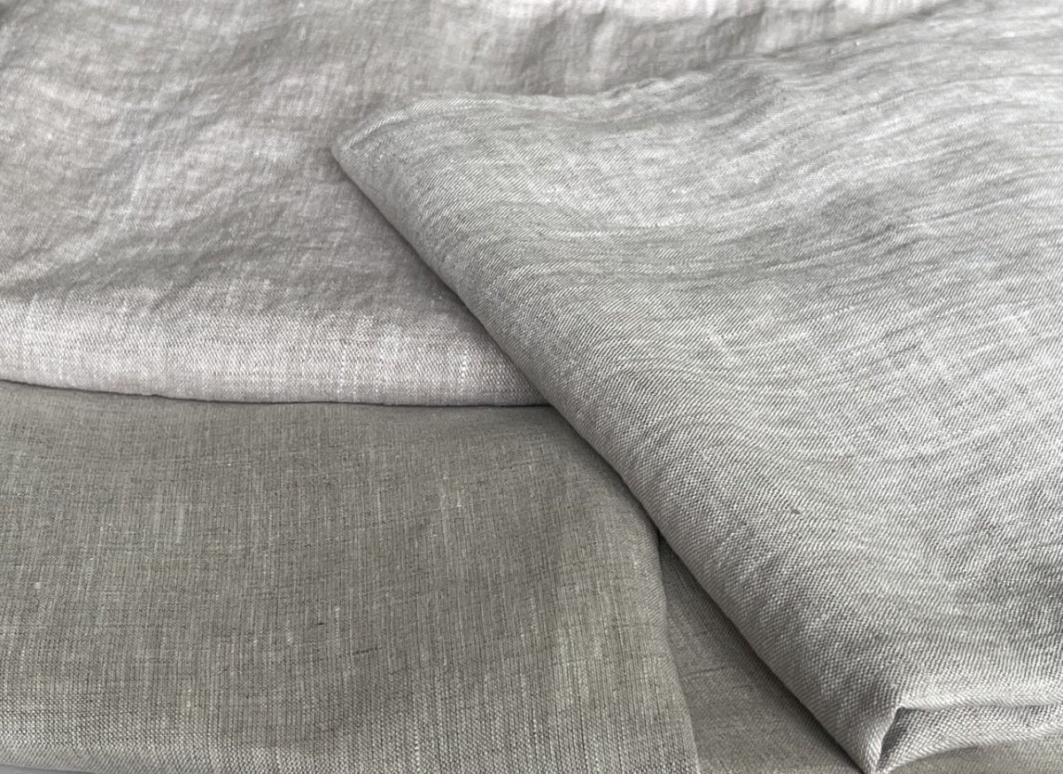 Панели лен серый