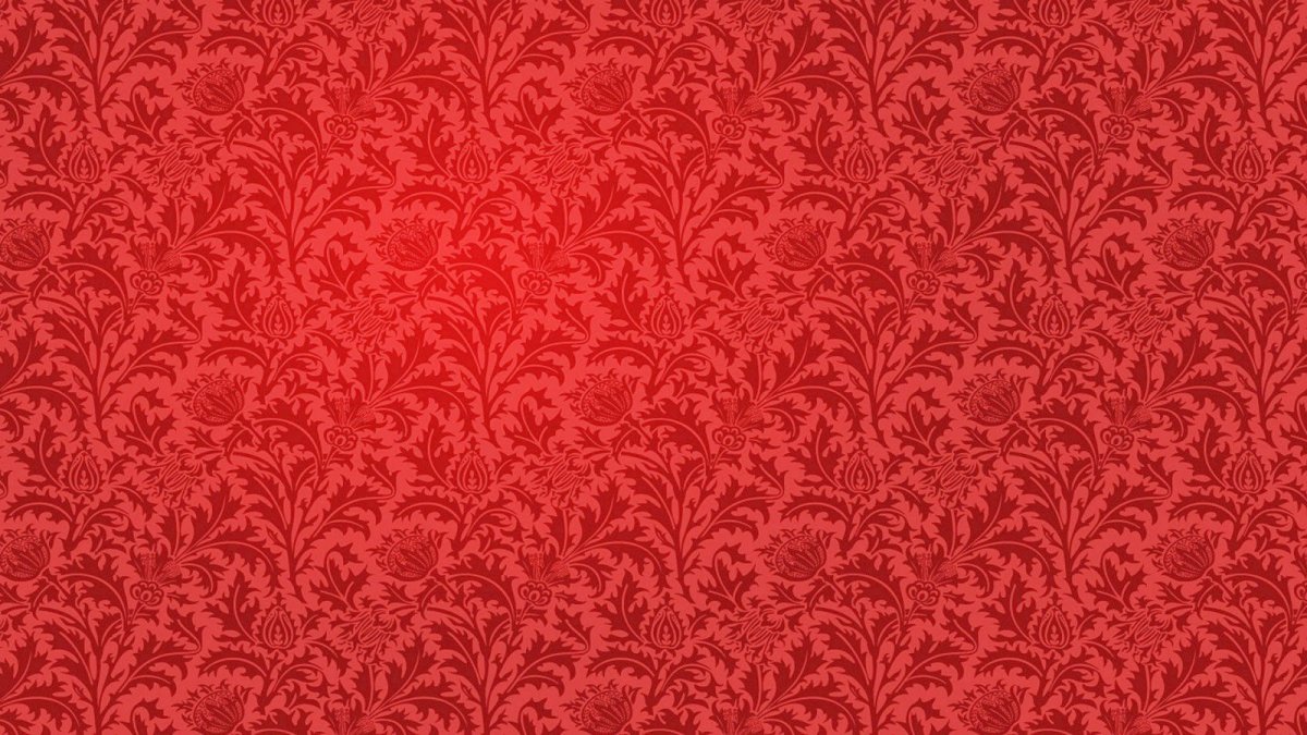 Красный фон с узорами