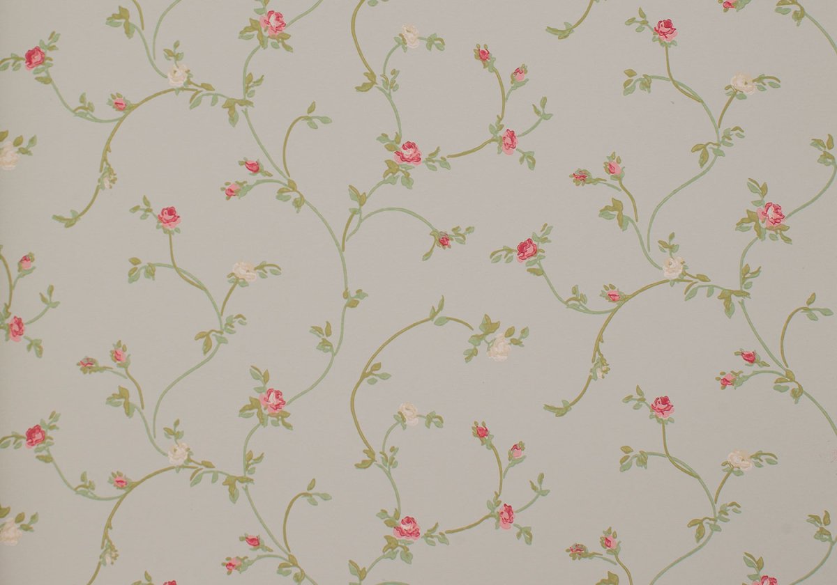 Обои в мелкую розочку