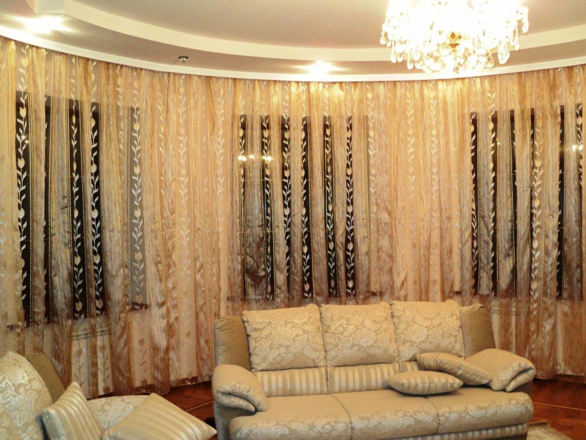 Тюли и шторы для зала