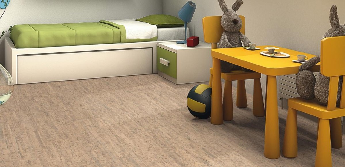 Пробковый ламинат для детской
