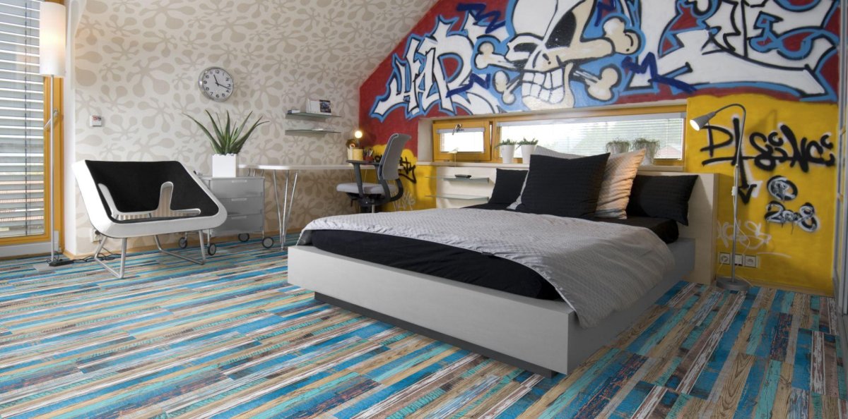 Пробковый пол в интерьере детской