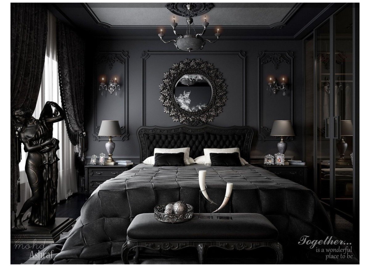 Спальня в стиле тотал тотал Блэк