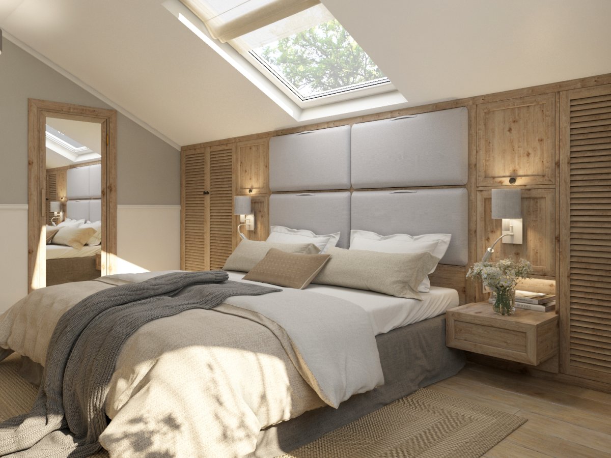 Спальня в коттедже