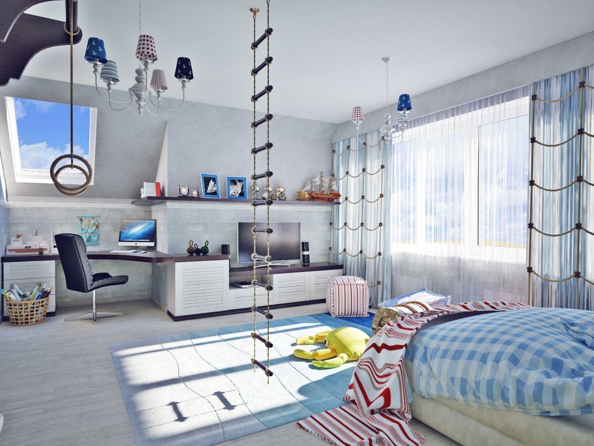Комната в морском стиле