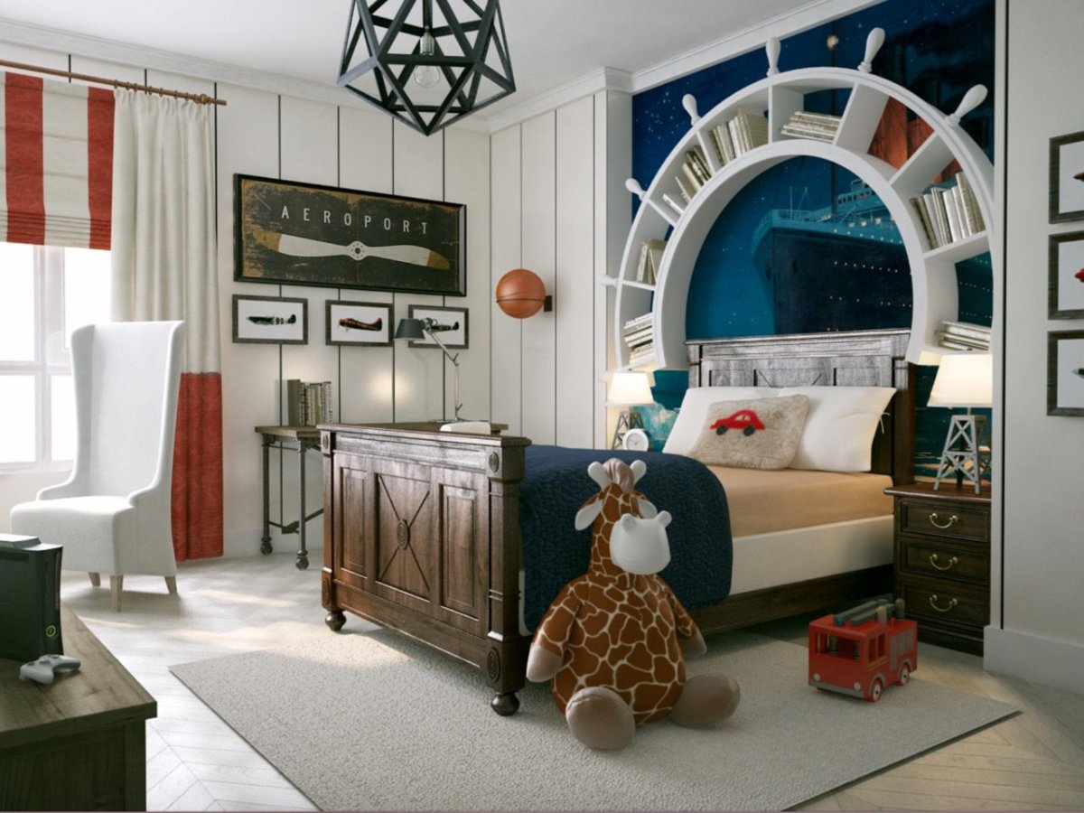 Морской стиль в интерьере