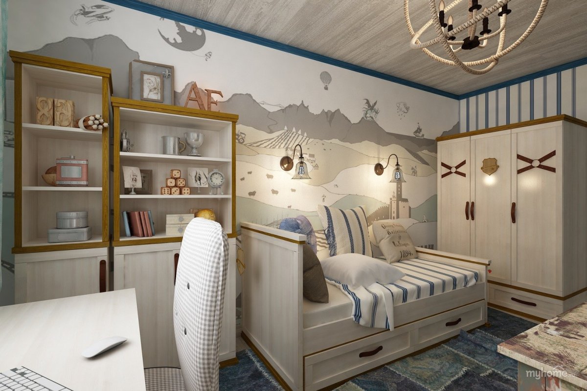 Детская в морском стиле