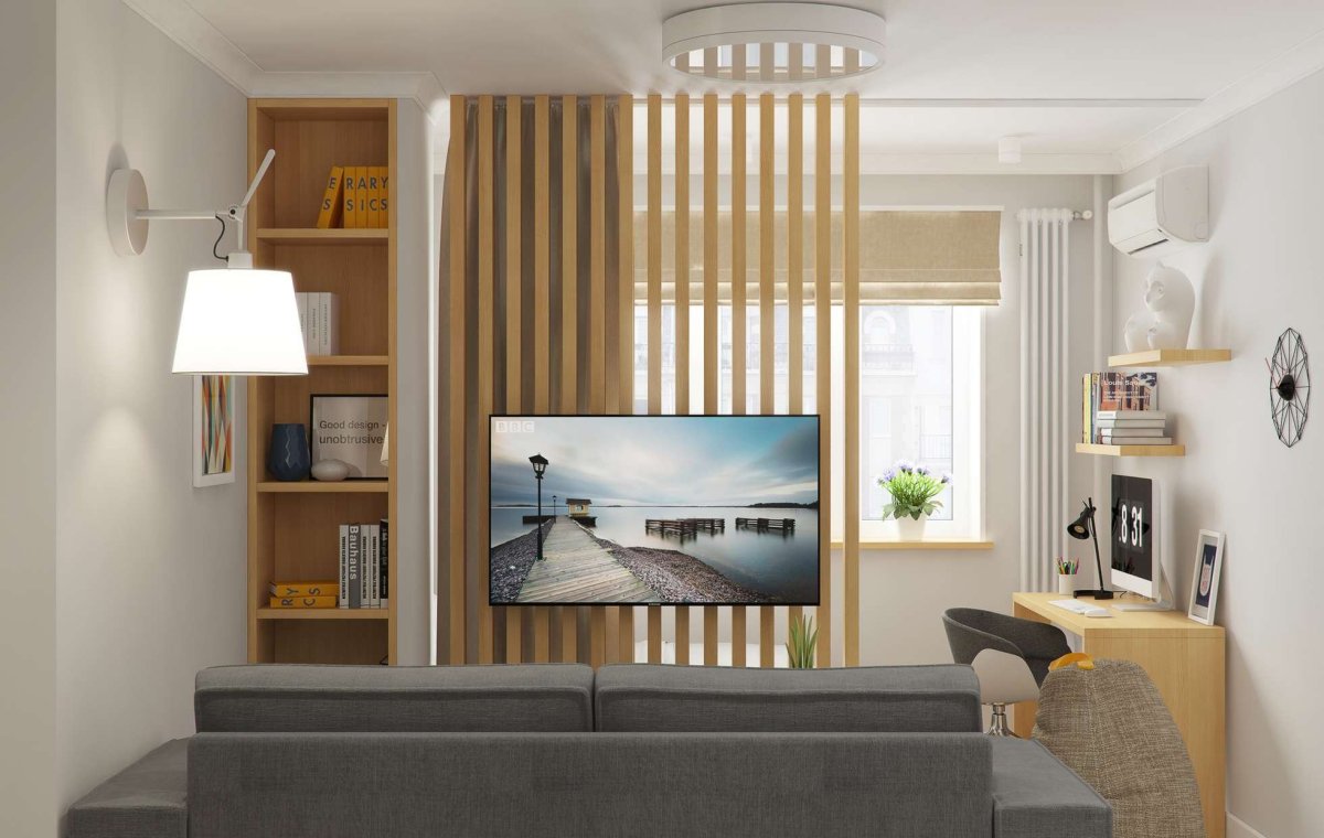 Декоративная перегородка для зонирования комнаты