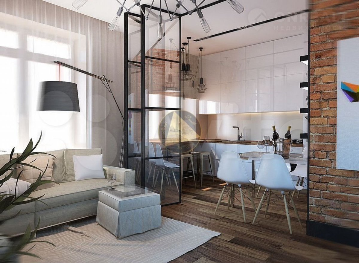 Евродвушка в стиле лофт