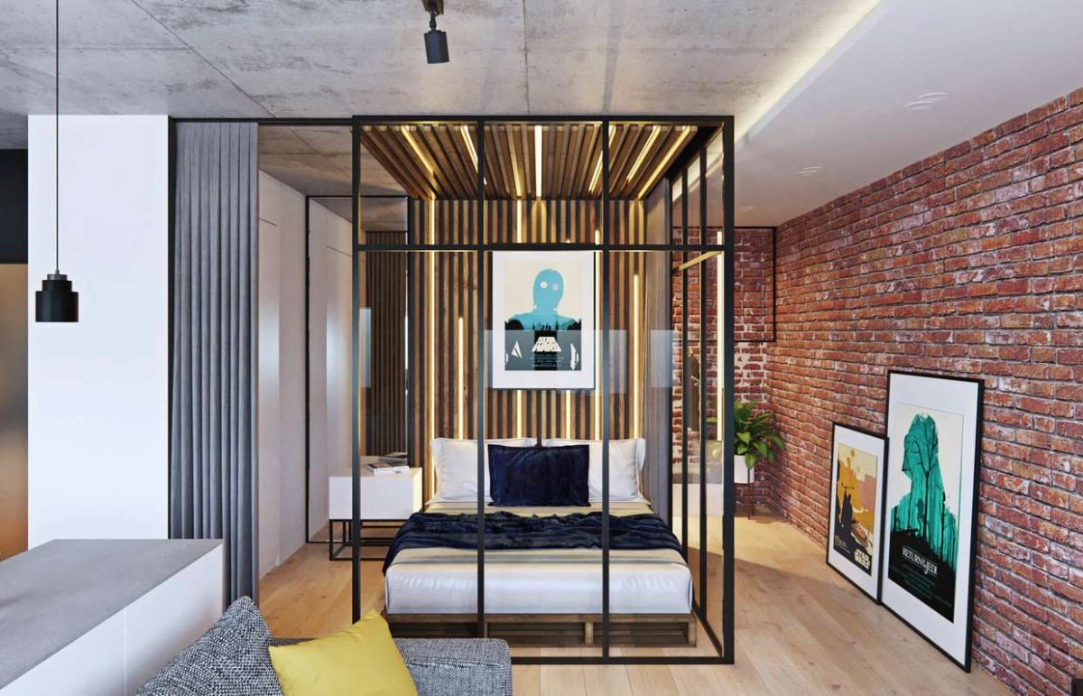 Перегородки в стиле лофт