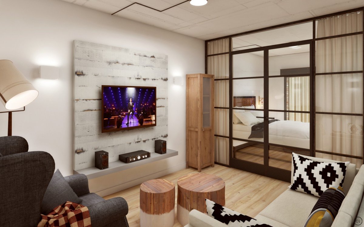 Спальня гостиная