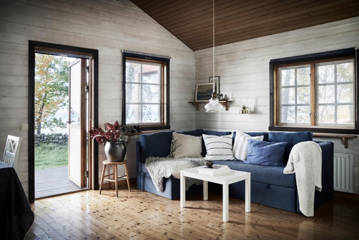 Сканди дача интерьер