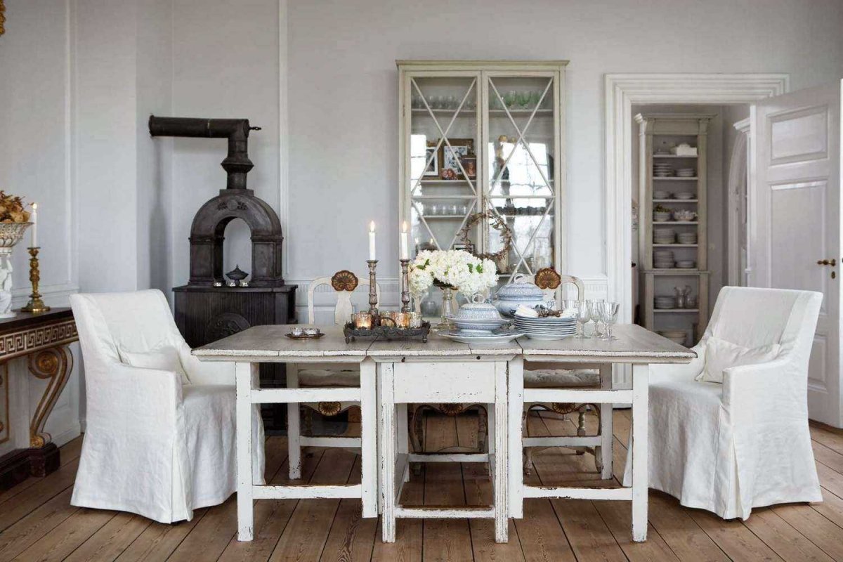 Скандинавский шебби Шик в интерьере