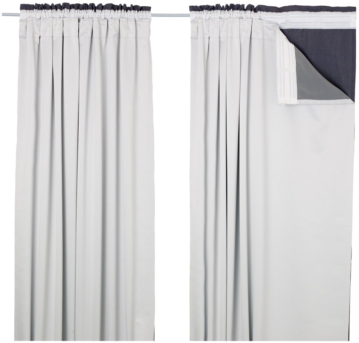 Шторы икеа блэкаут серые