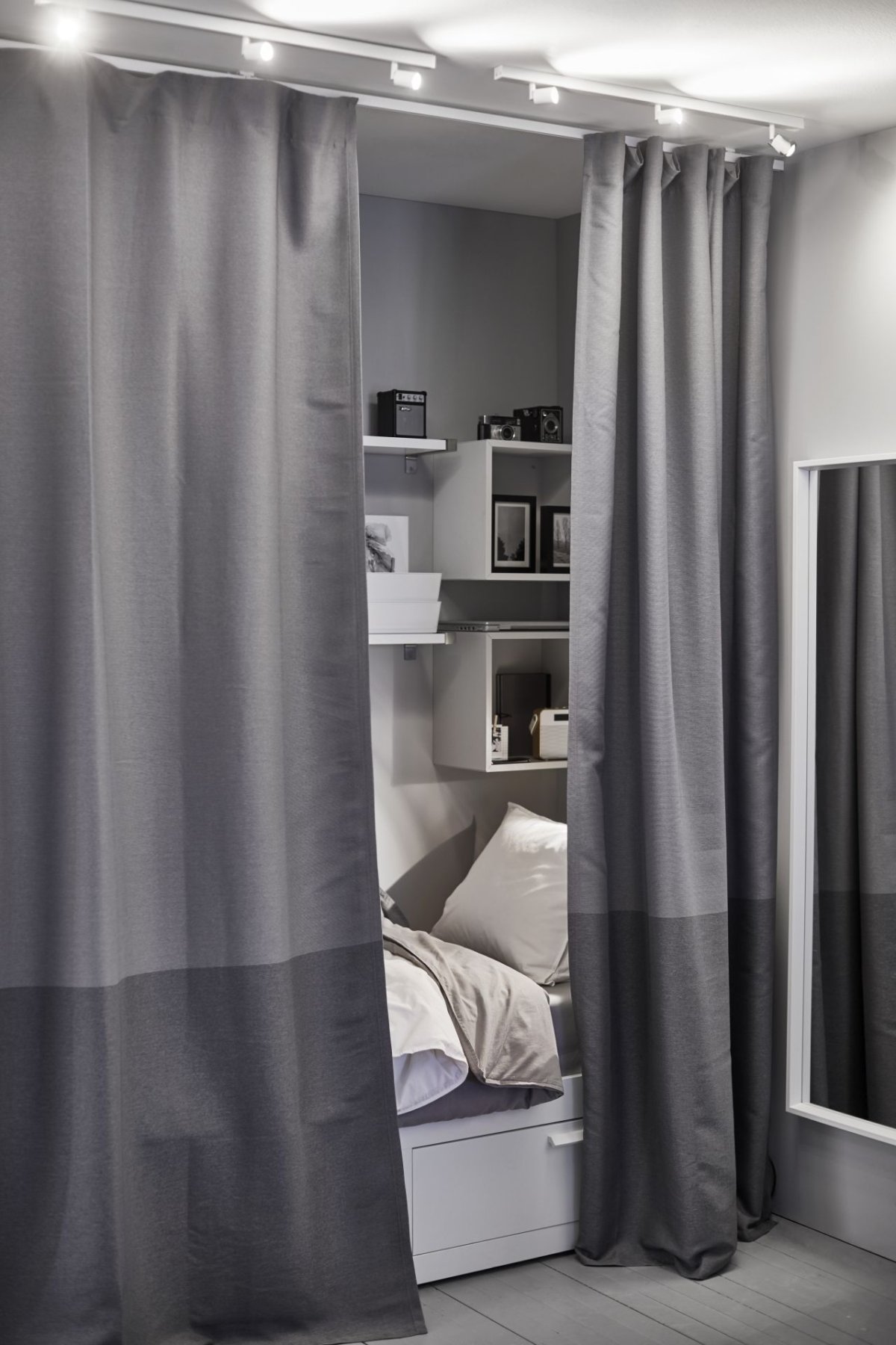 Шторы икеа блэкаут серые