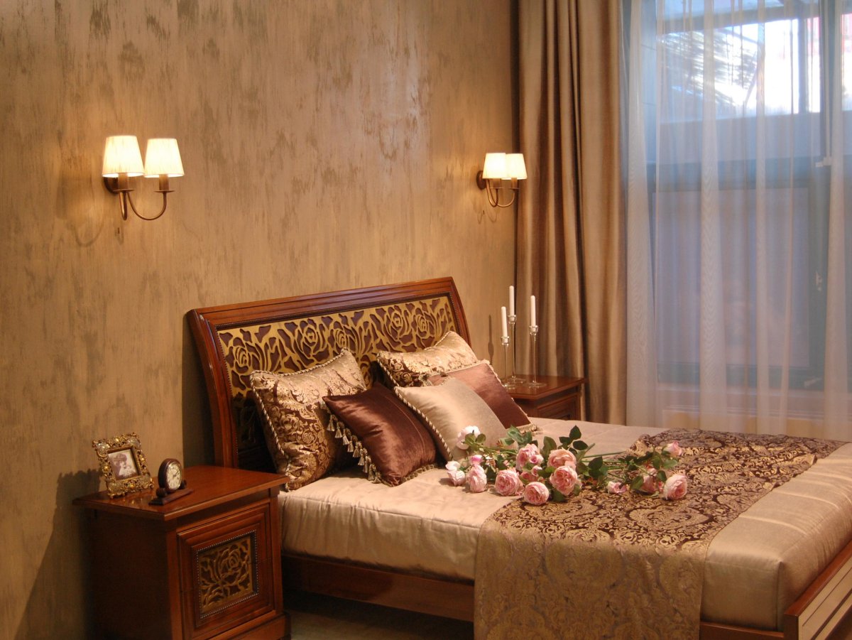 Декоративная штукатурка песок в интерьере