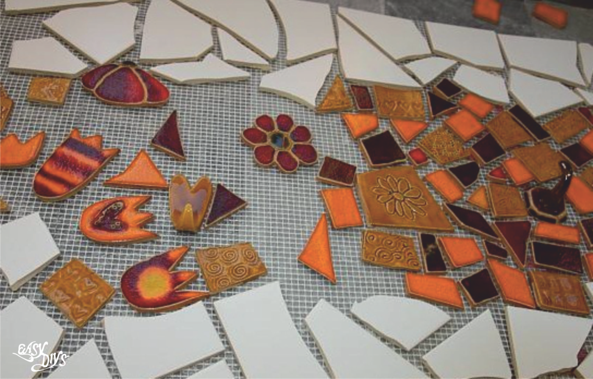 Мозайка из битой плитки