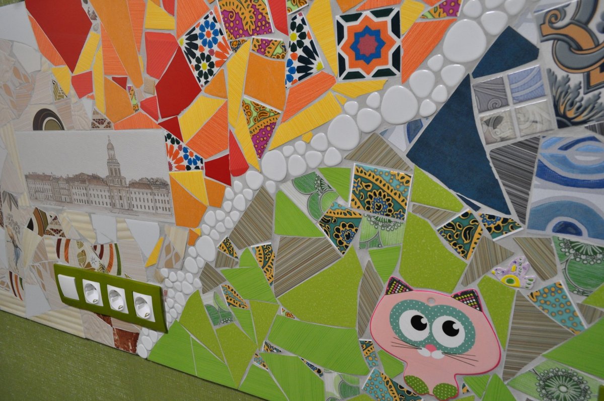 Из битой плитки