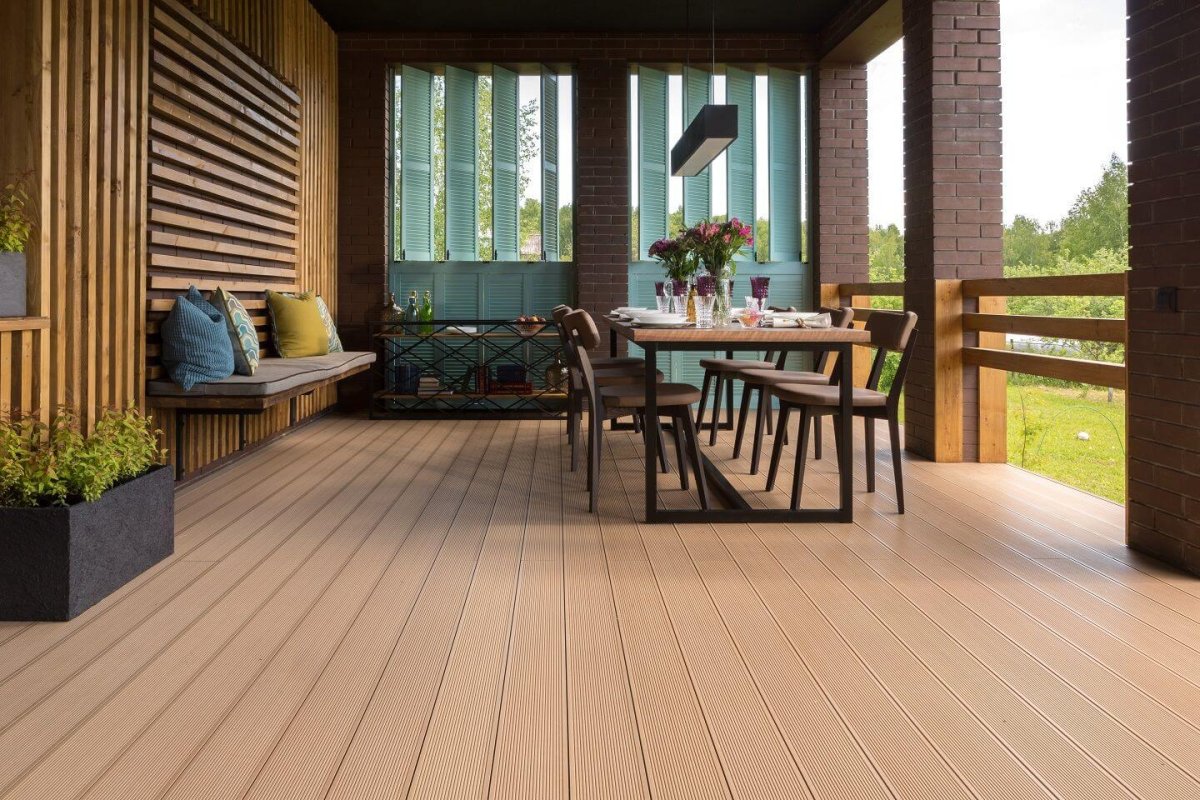 Терраса пол ДПК