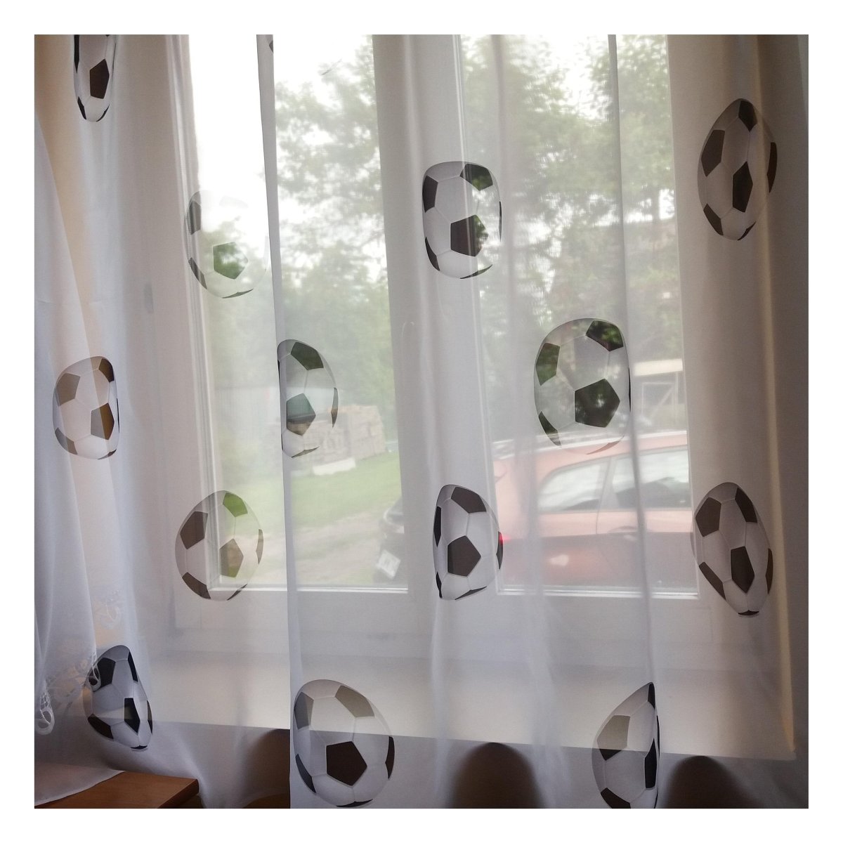 Тюль футбольная тематика