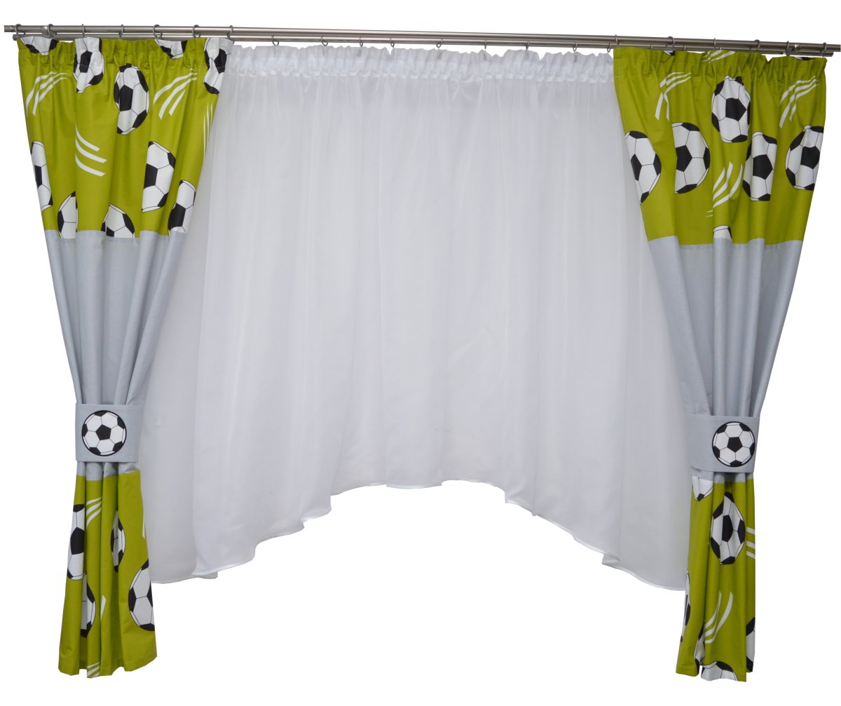 Штора футбольные мячики детские