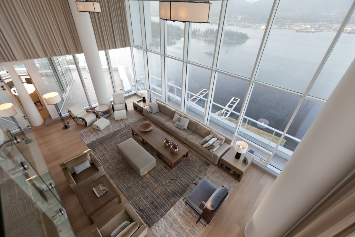 Двухуровневый пентхаус в стиле лофт Нью Йорк