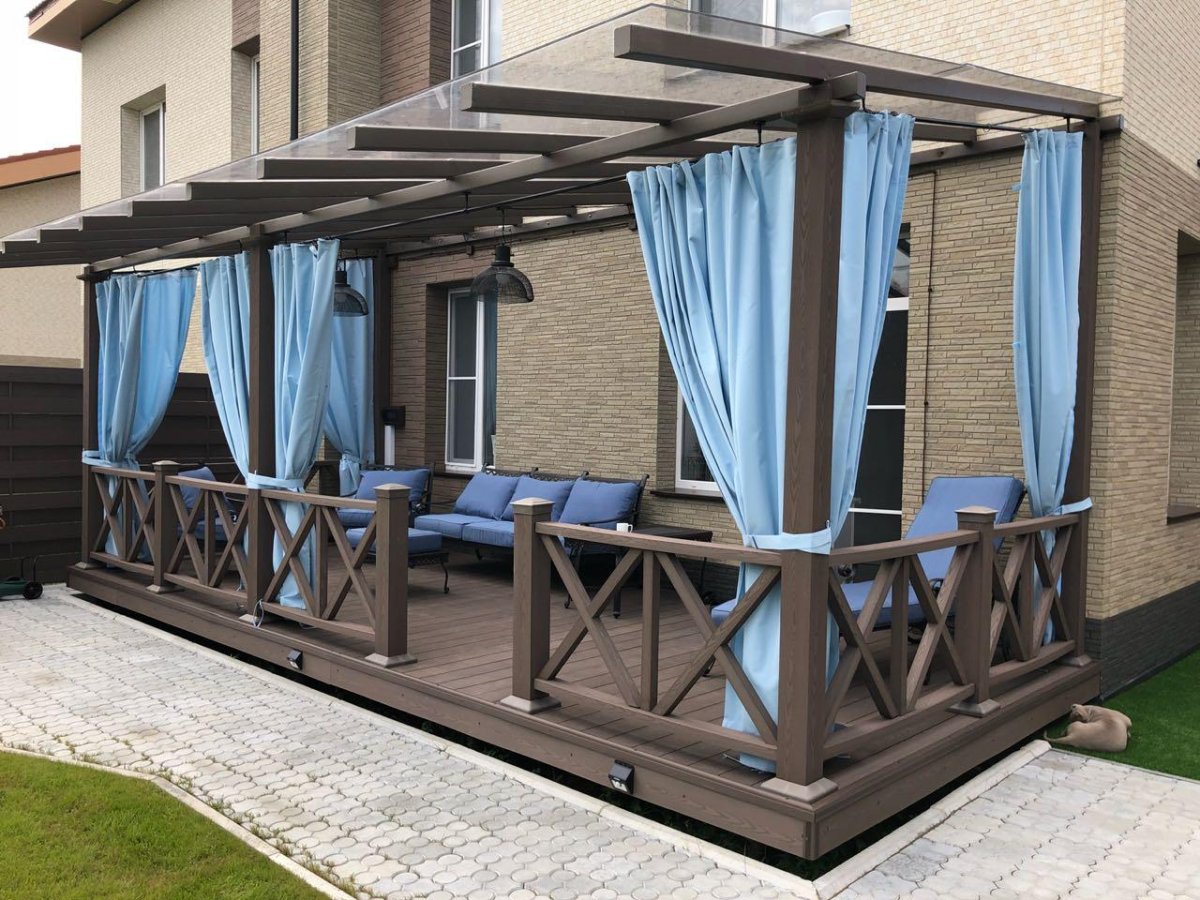 Занавески на террасу