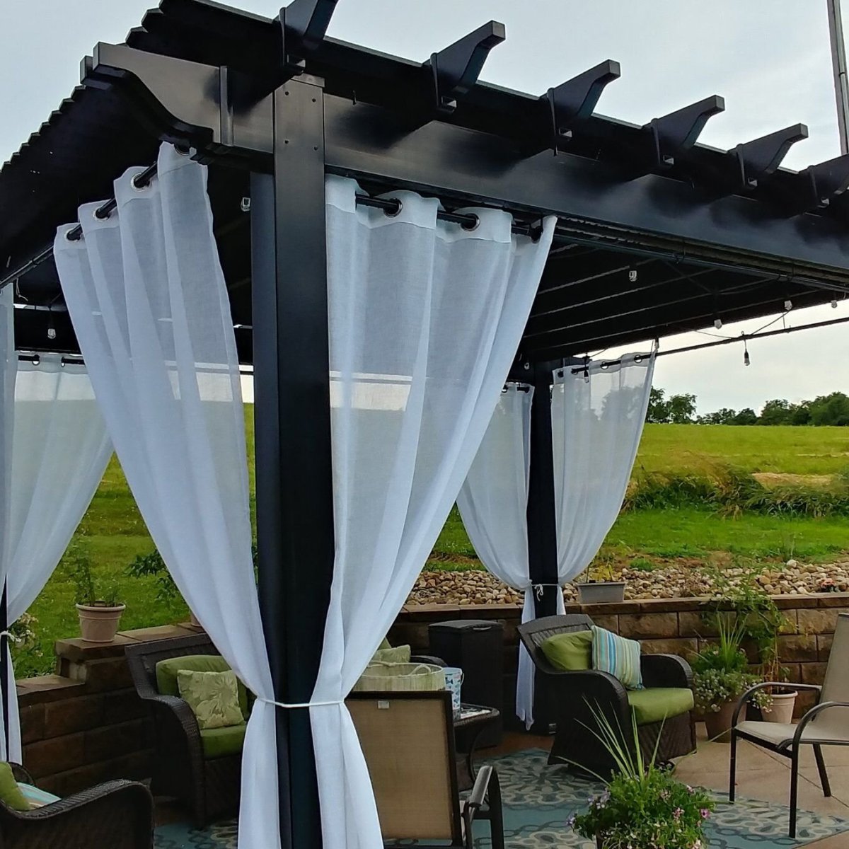 Занавески для беседки