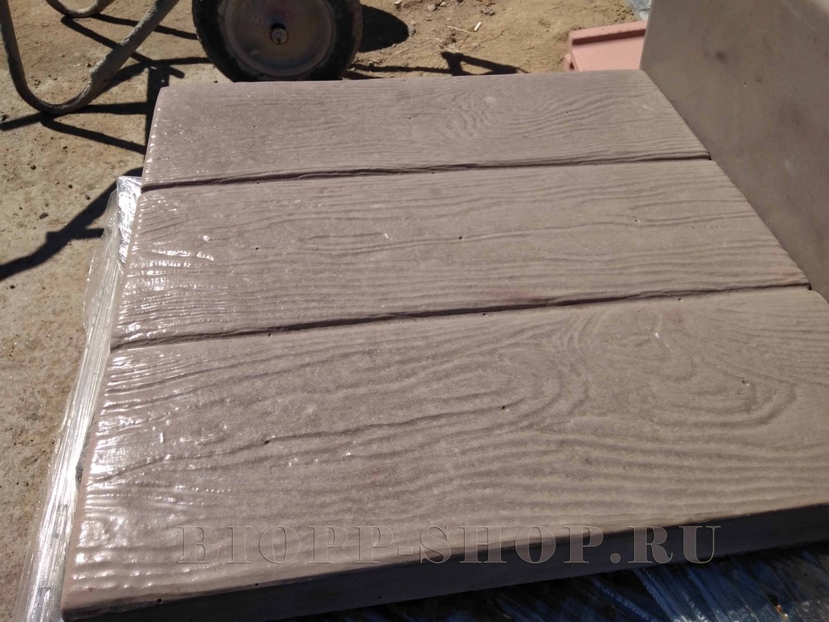 Плитка тротуарная три доски 40х40