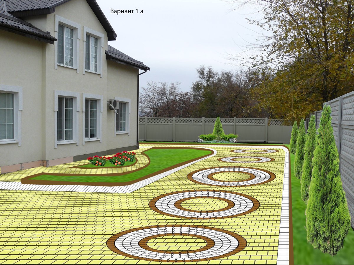 Дорожка перед домом