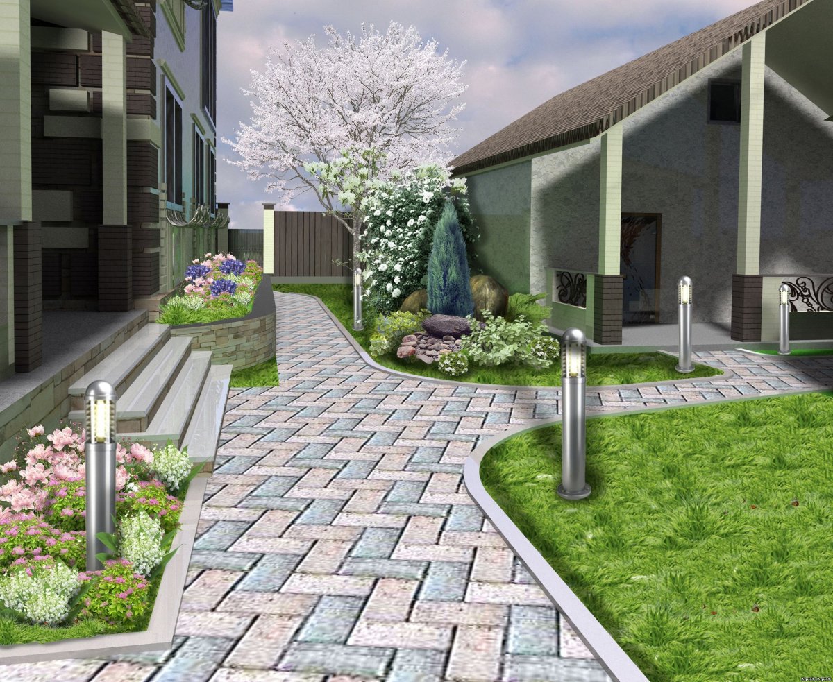 Плитка ландшафт