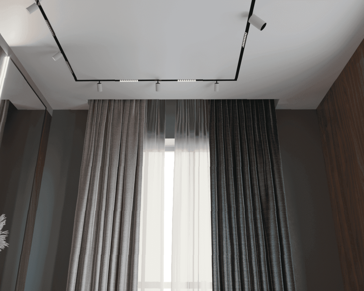 Скрытая гардина пк5