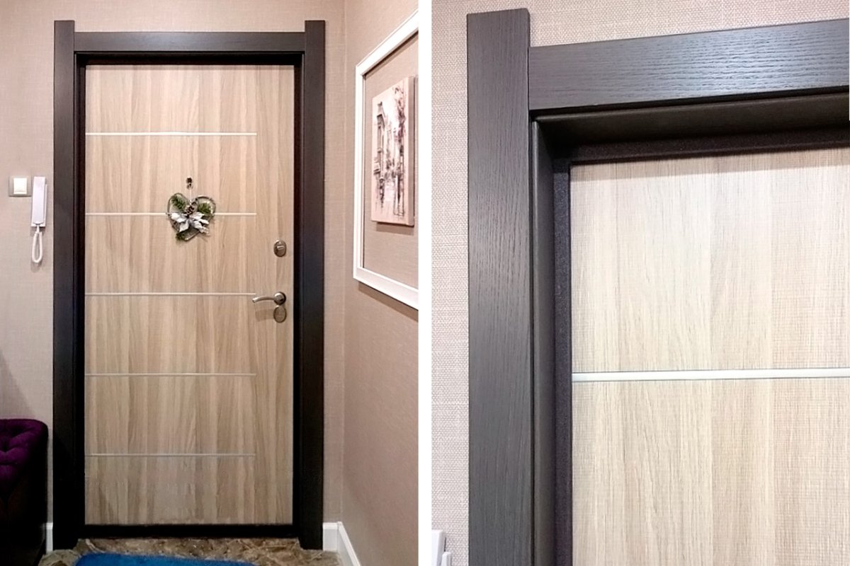 Отделка дверного проема входной двери