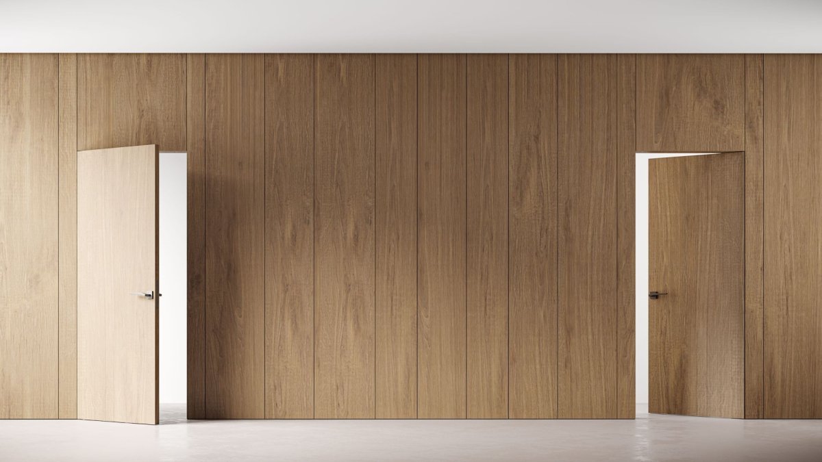 Скрытые двери с панелями