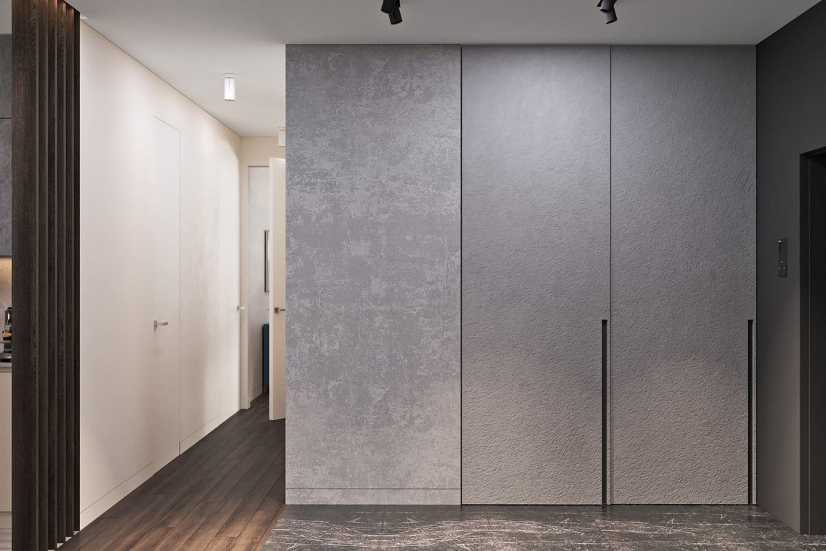 Дверь Инвизибл с плиткой