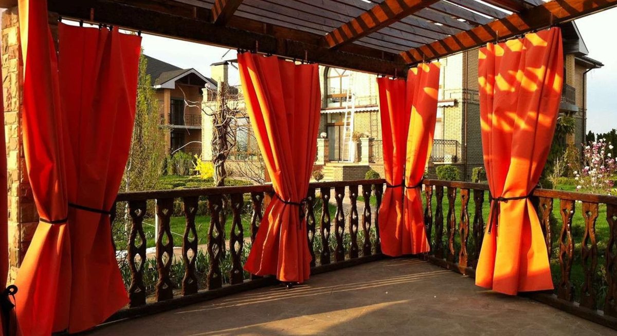 Занавески для беседки