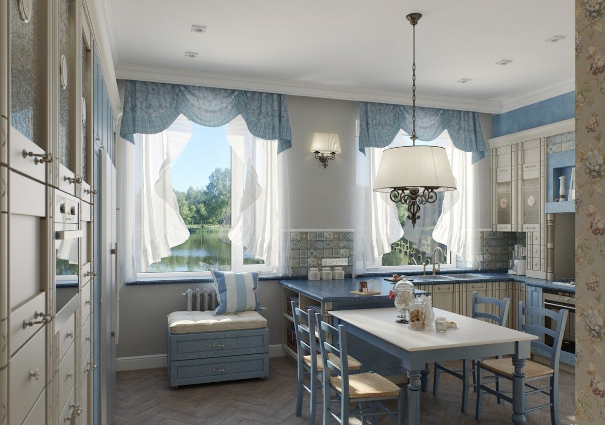 Кухня в стиле Средиземноморский Прованс