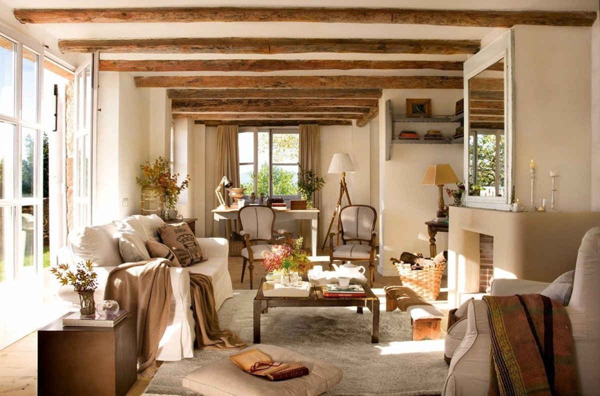 Средиземноморский деревенский стиль в интерьере