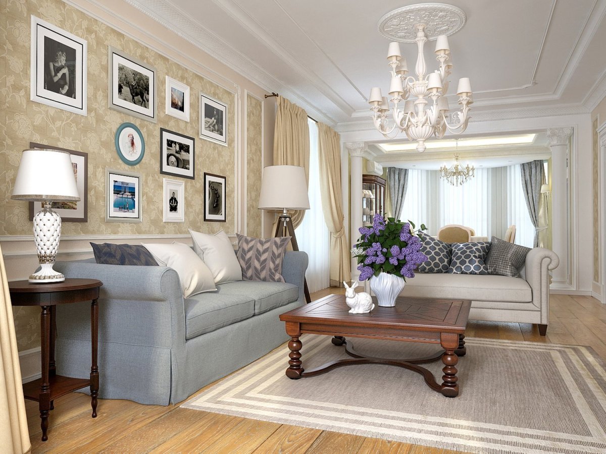 Гостиная Неоклассика Италия Кристофер Гай