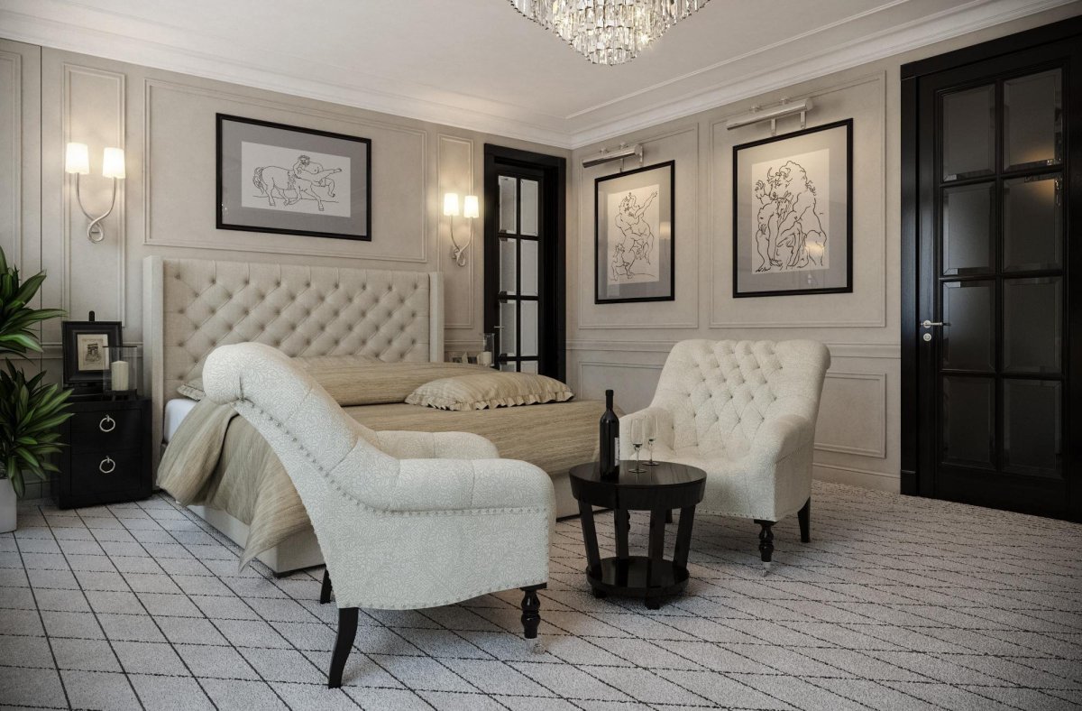 Интерьер в стиле Неоклассика американская классика