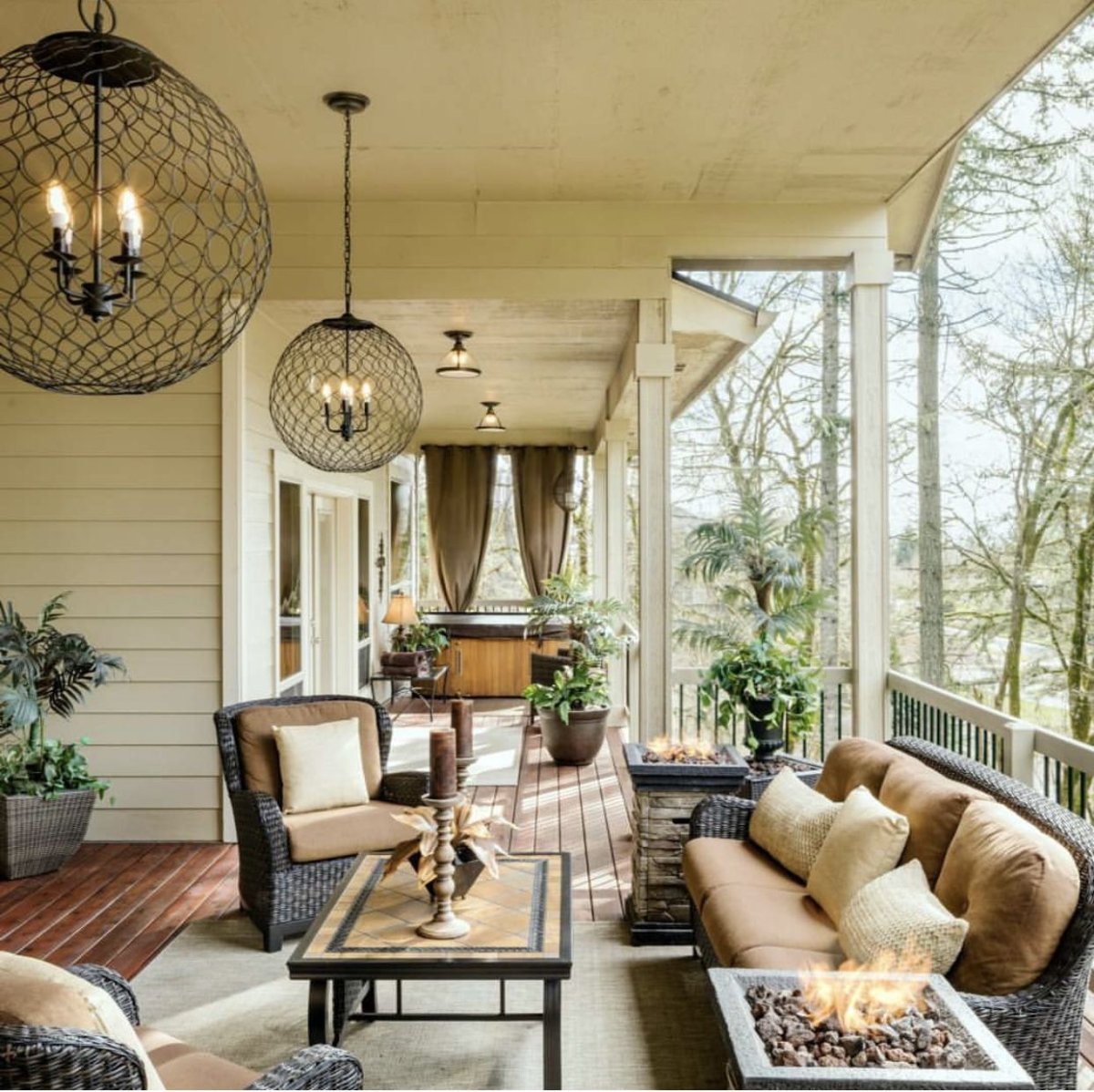 Освещение на веранде