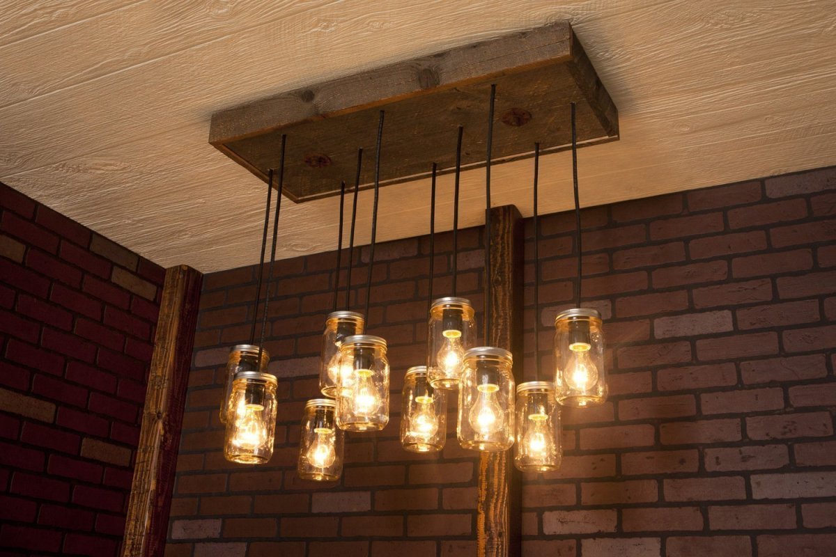 Светильник Wood Chandelier