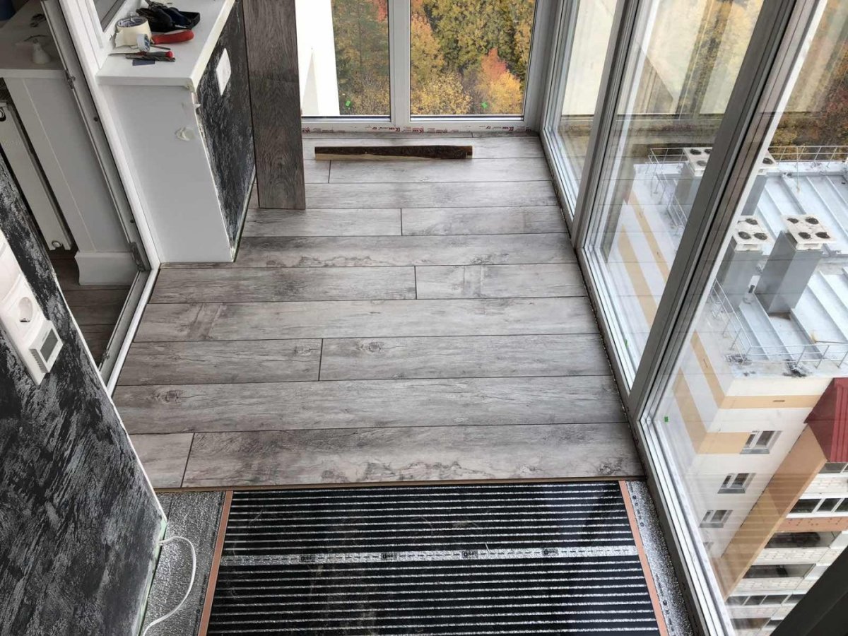 Керамогранит на лоджии