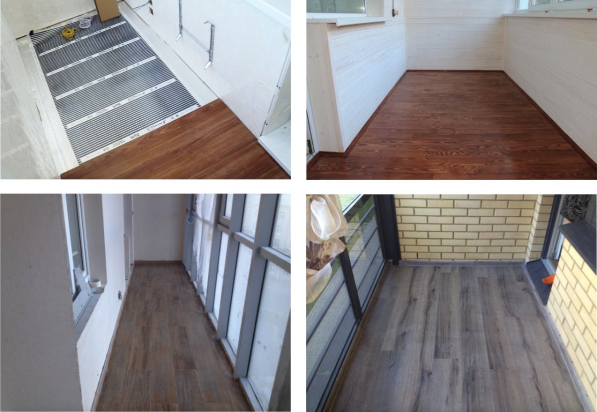 Ламинат для пола на балконе